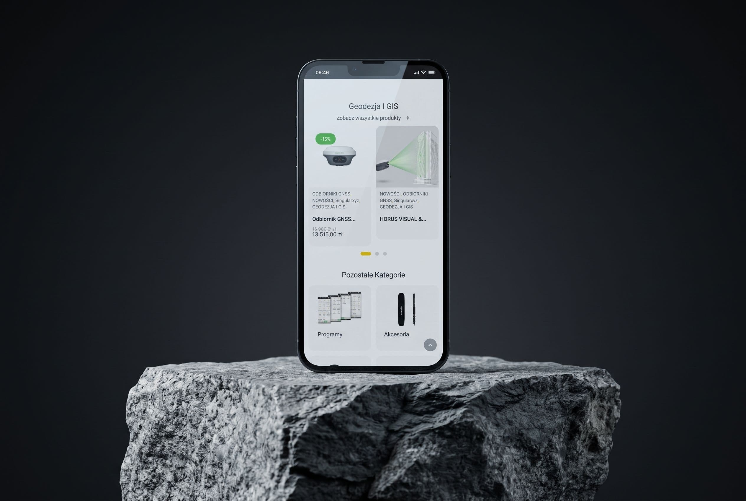 Kategoria „Geodezja i GIS” w wersji mobilnej sklepu RTK System
